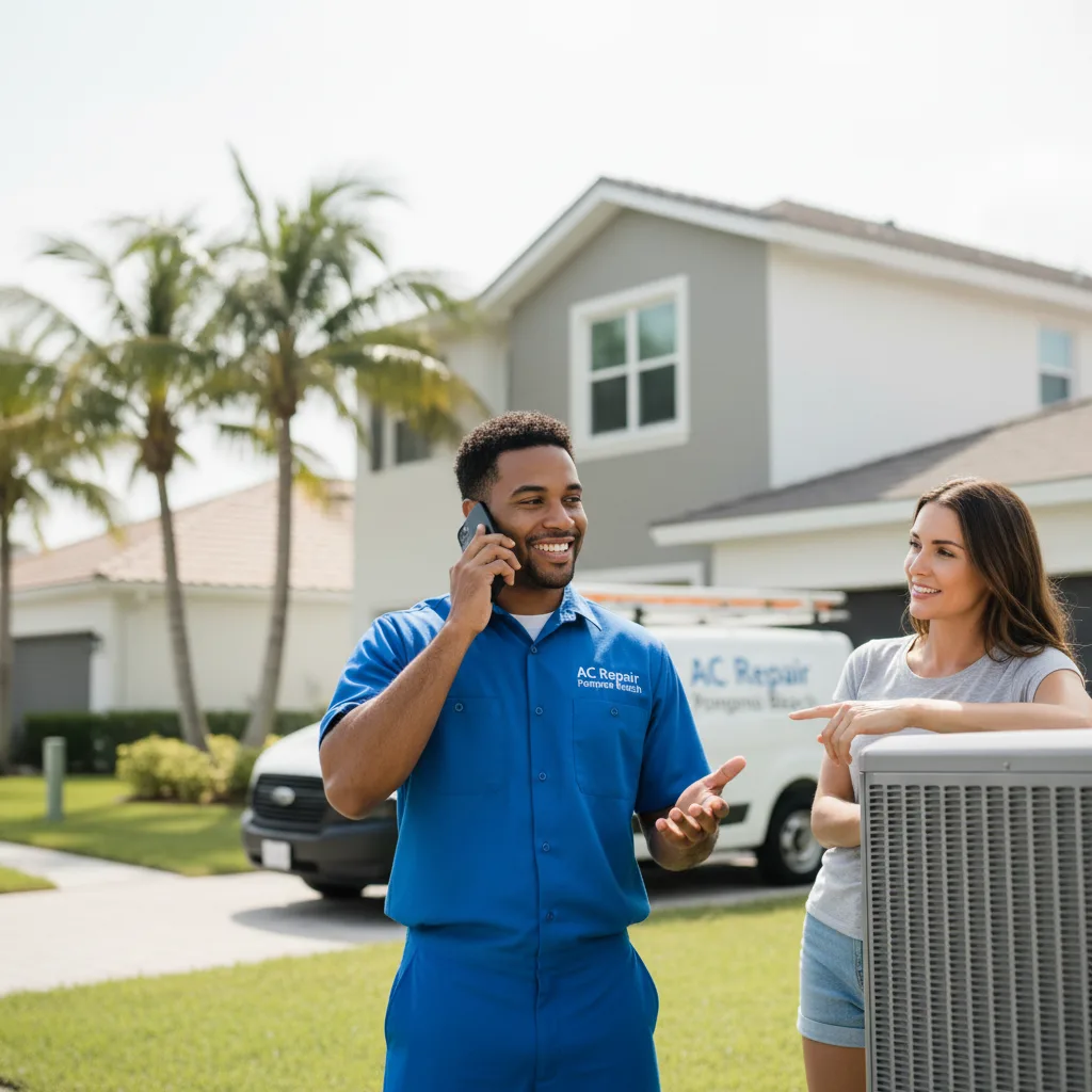 AC Repair Pompano Beach customer support in Banner